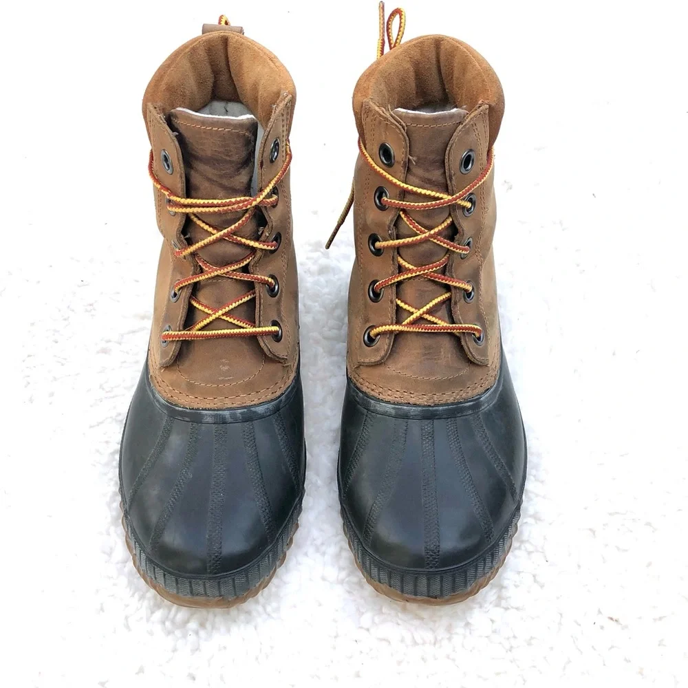 Sorel Leather Duck Boots Mens Sz 8